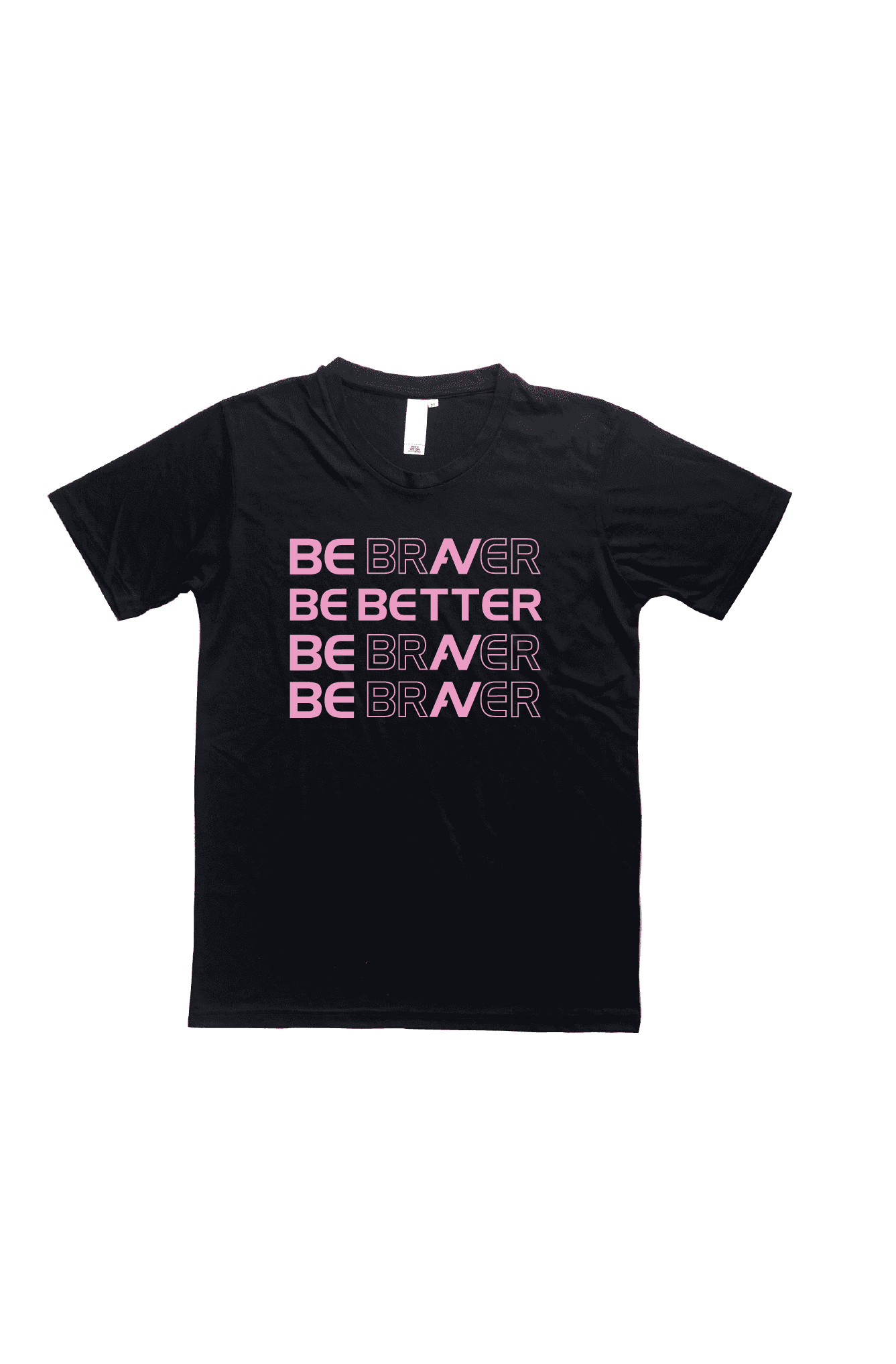 Be Better print on black t-shirt