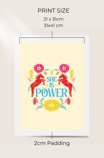 She Is Power | Art Print