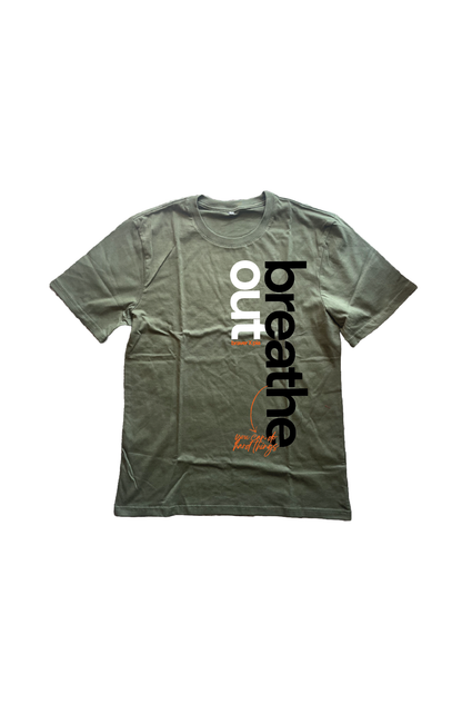 Breathe Out | Olive T-shirt