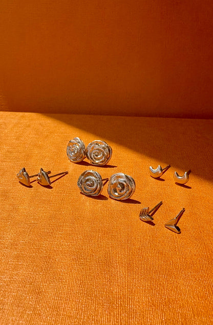 Rose Studs - Medium