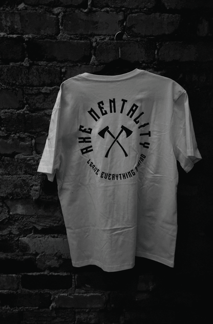 Axe Mentality white tshirt