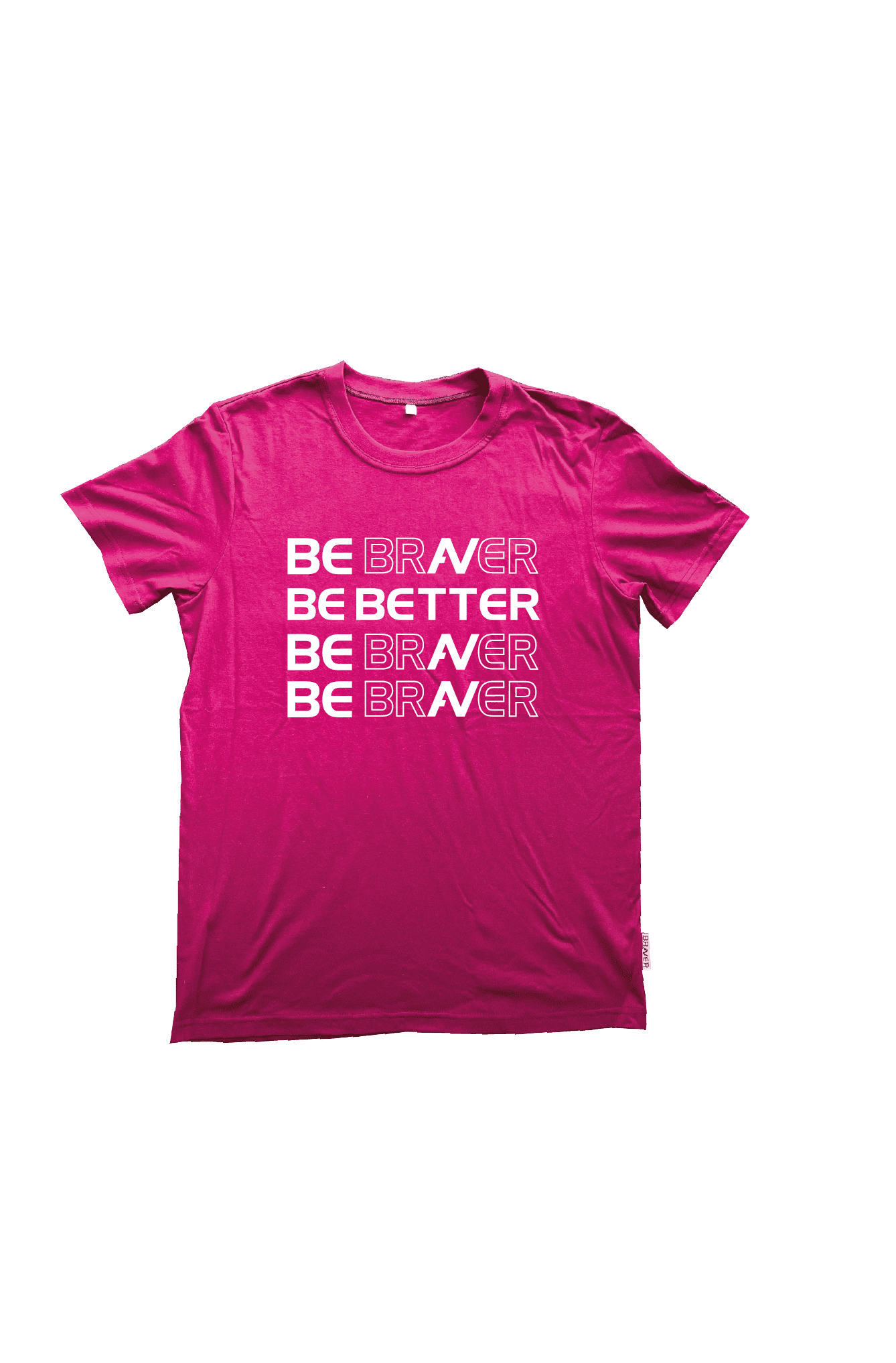 Be Better print on maroon t-shirt