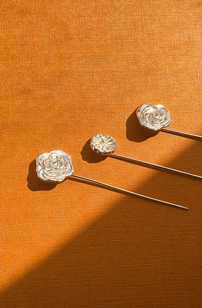 Coral Bloom Lapel Pin