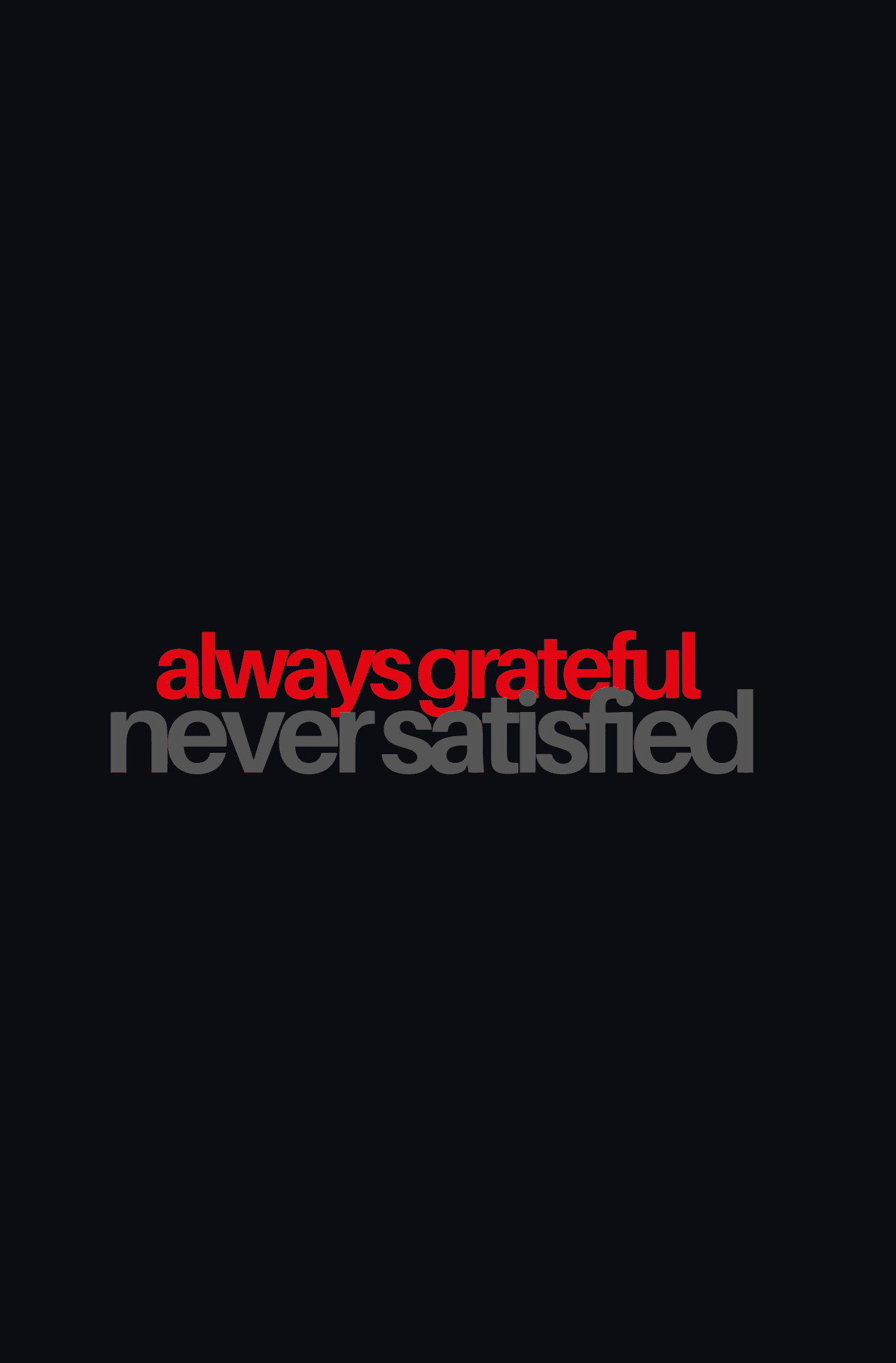 Always Grateful | Black+Red