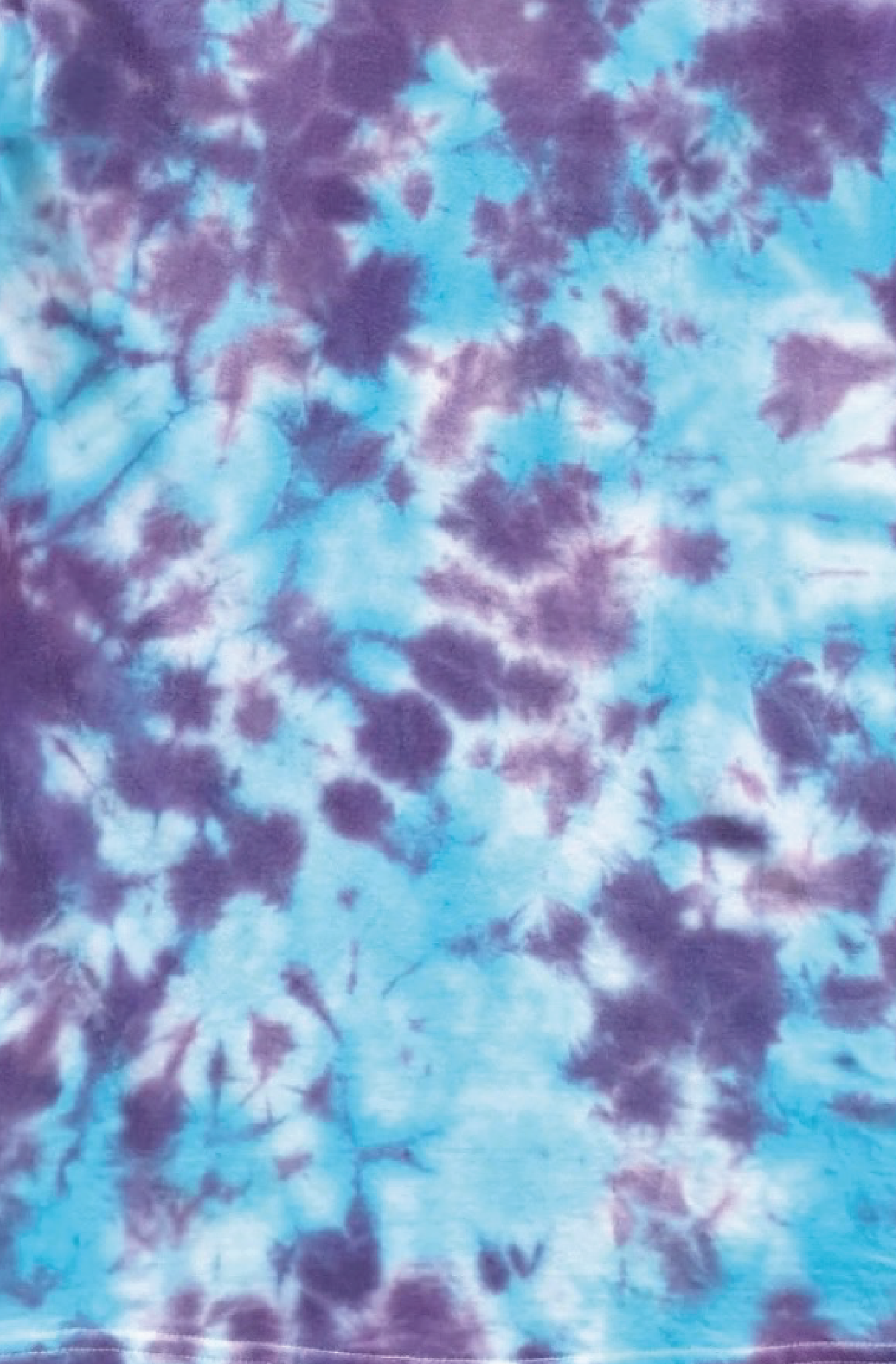 Tie-dye shirt in purple and blue