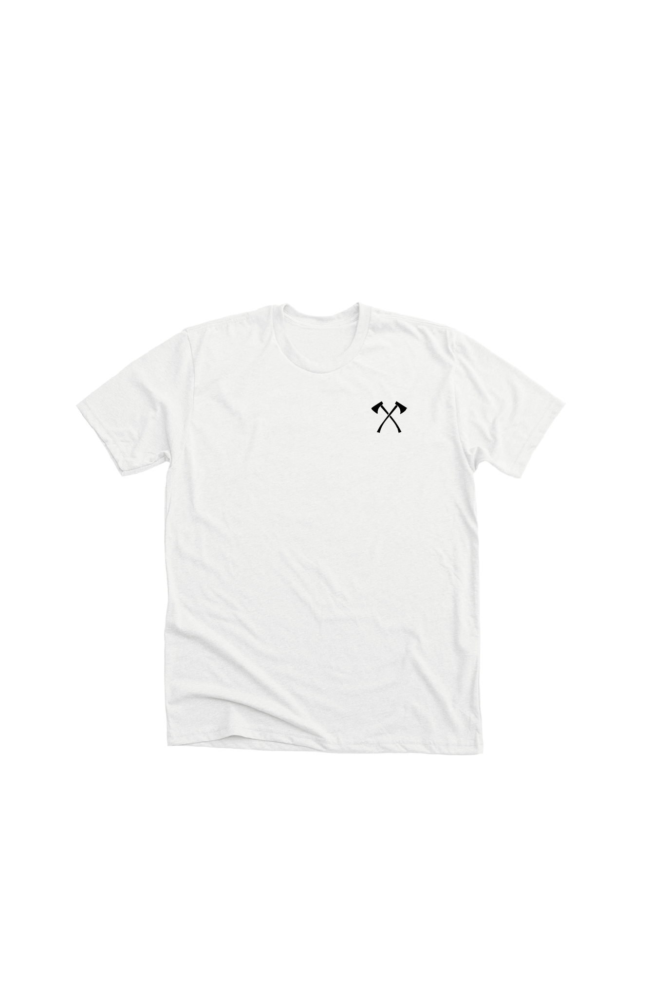 Front of Axe Mentality white t-shirt